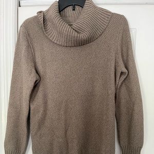 Grey/ taupe cowl neck sweater